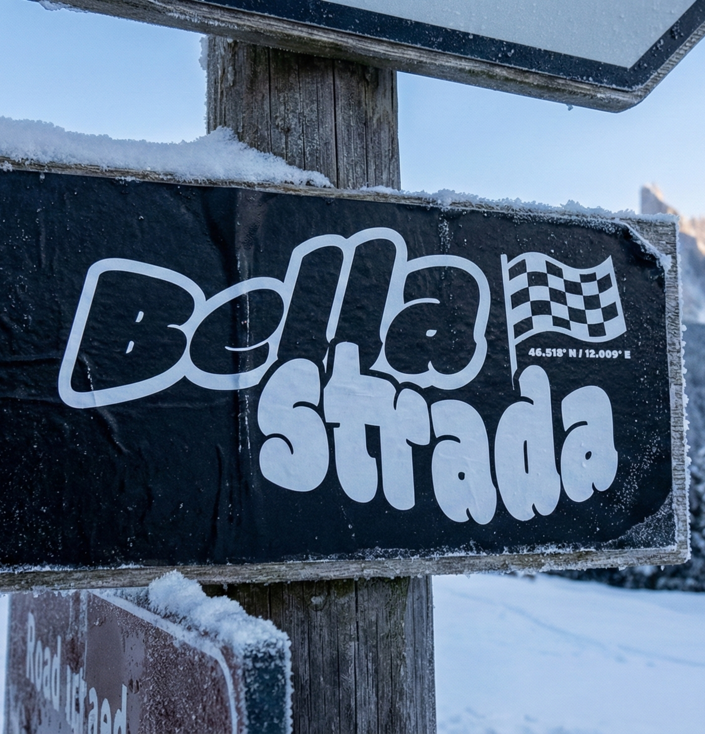 Papier Sticker K-I-R-S 5×9 cm