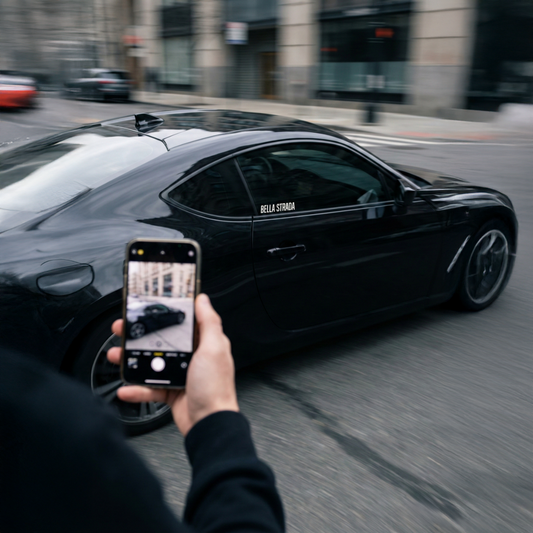 Scheibensticker in Weiß & Schwarz verschiedene Größen