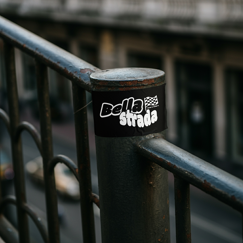 Papier Sticker K-I-R-S 5×9 cm