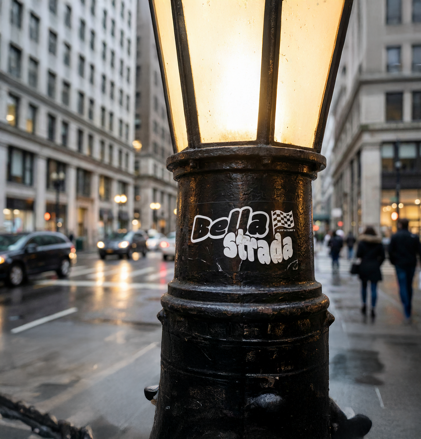 Papier Sticker K-I-R-S 5×9 cm