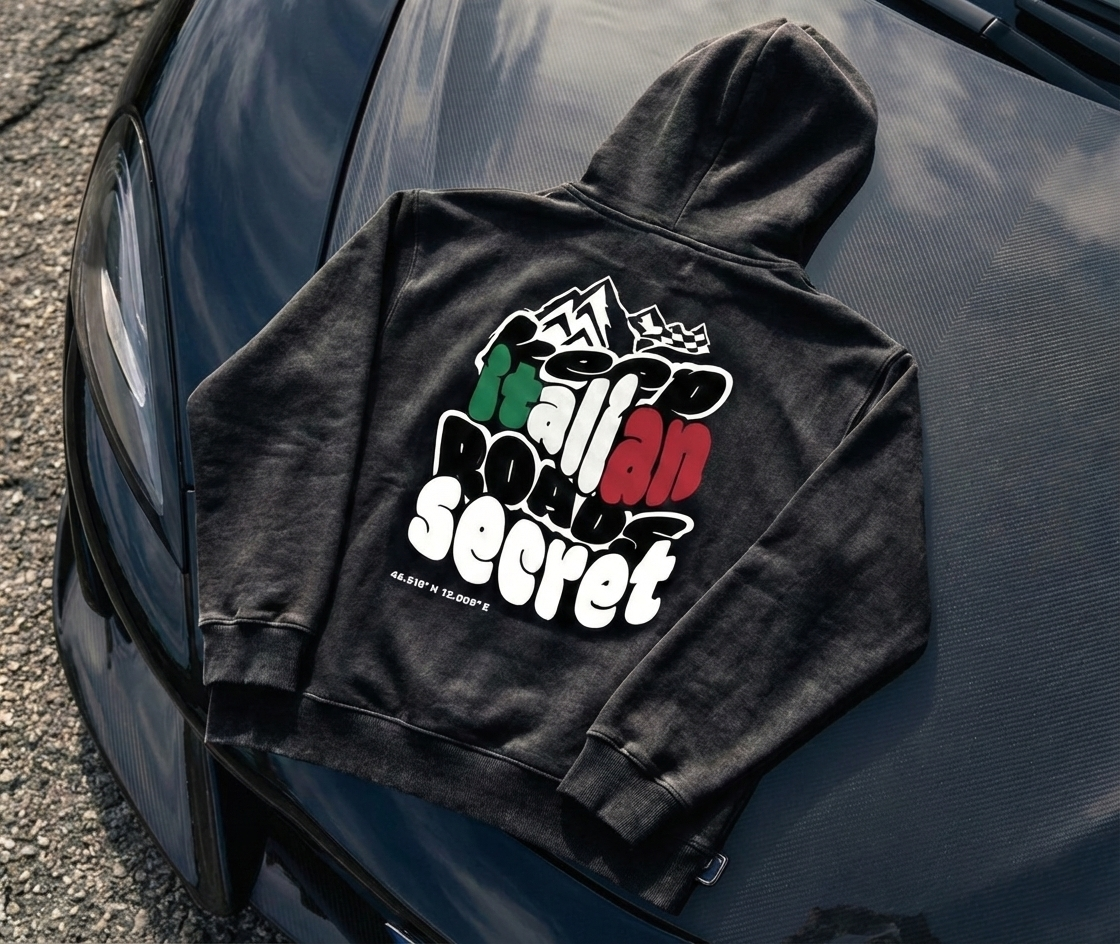 KEEP ITALIAN ROADS SECRET Heavy Hoodie