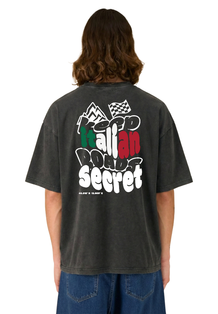 KEEP ITALIAN ROADS SECRET Heavy Tee