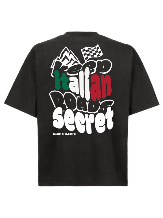 KEEP ITALIAN ROADS SECRET Heavy Tee