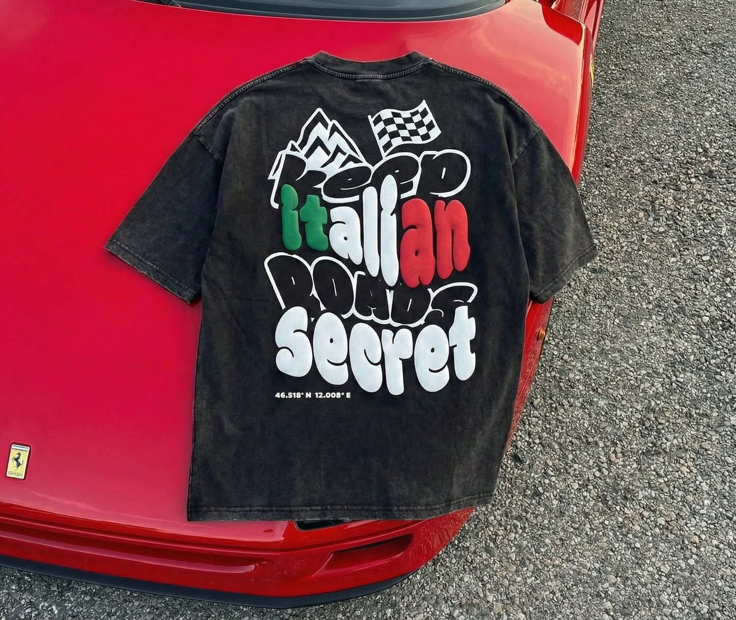 KEEP ITALIAN ROADS SECRET Heavy Tee